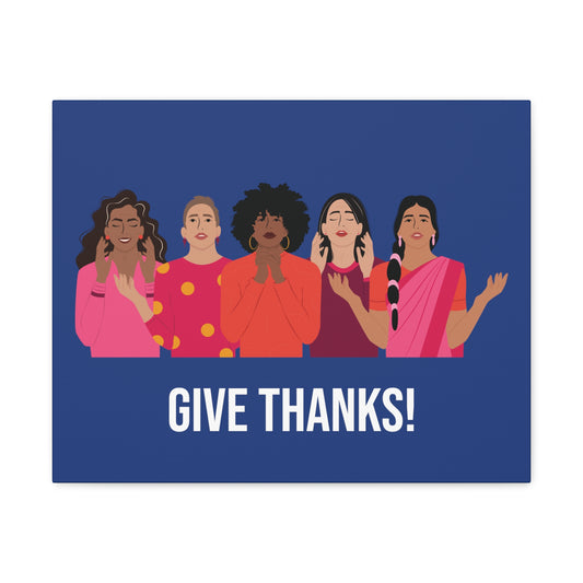 Give Thanks Canvas Gallery Wrap: FREE SHIPPING