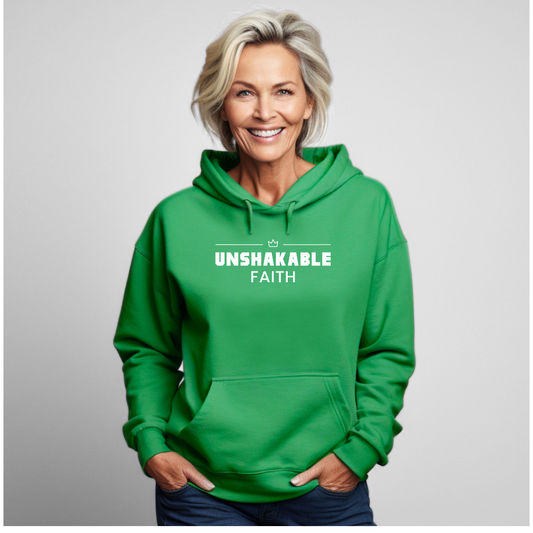 Unshakable Faith: Unisex Adult Hooded Sweatshirt:  ORDER YOURS NOW! USE CODE SONJARZO10  to get 10% discount