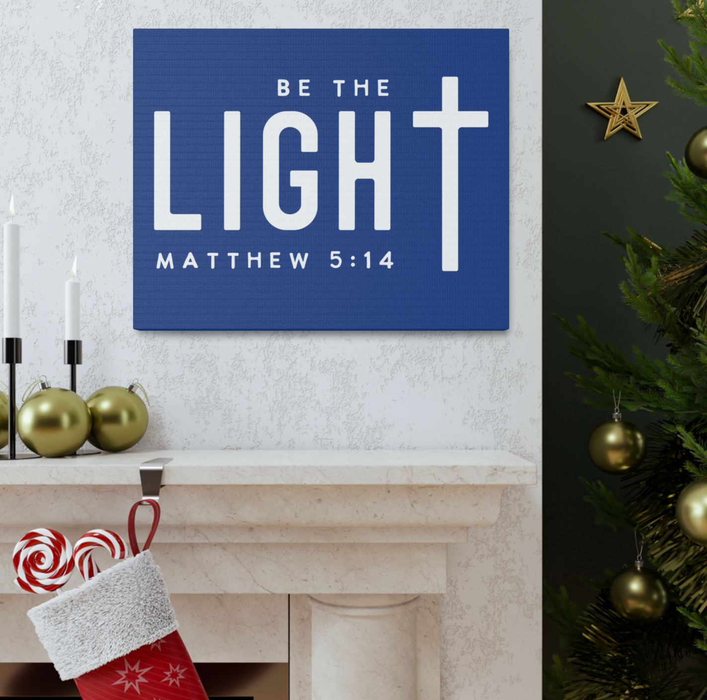 Be The Light Canvas Gallery Wrap: Free Shipping